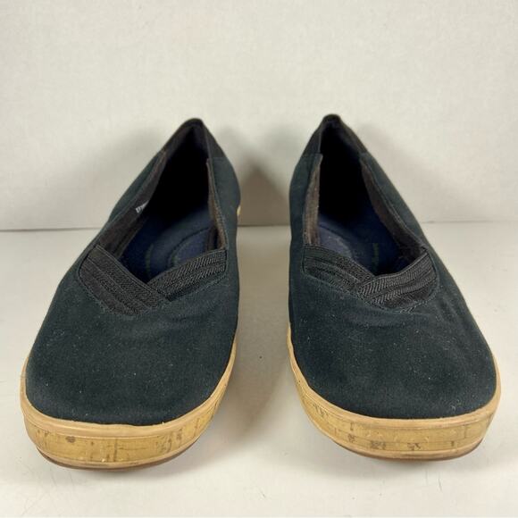 Grasshoppers Black Flats with Tan Sole - Picture 4 of 10